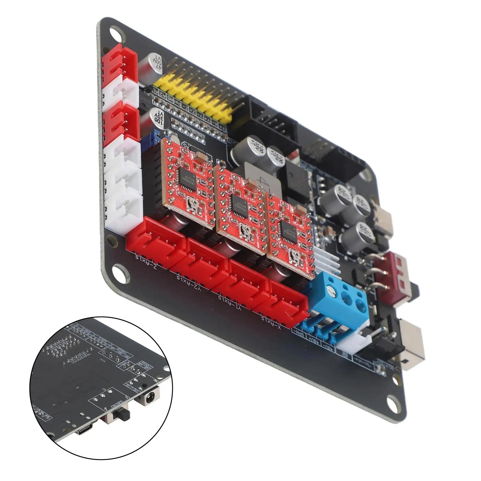 For GRBL 1.1 Controller Board For CNC Router 3018 2418 1610 With Double Y Support A4988 Stepper Motor Driver USB Connection