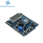 L293D Motor Driver Shield for Arduino Uno R3, Dual H-Bridge DC Stepper Motor Expansion Board for Smart Car Robot
