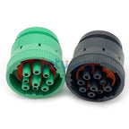 1set Grey Deutsch 9 Pin HD10 Series New ROHS Waterproof Auto Connector Diagnosctic Tool Circular Connector HD16-9-96S HD10-9-96P