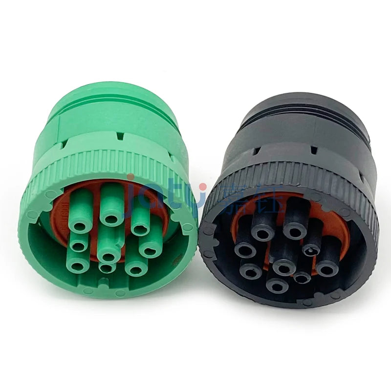 1set Grey Deutsch 9 Pin HD10 Series New ROHS Waterproof Auto Connector Diagnosctic Tool Circular Connector HD16-9-96S HD10-9-96P
