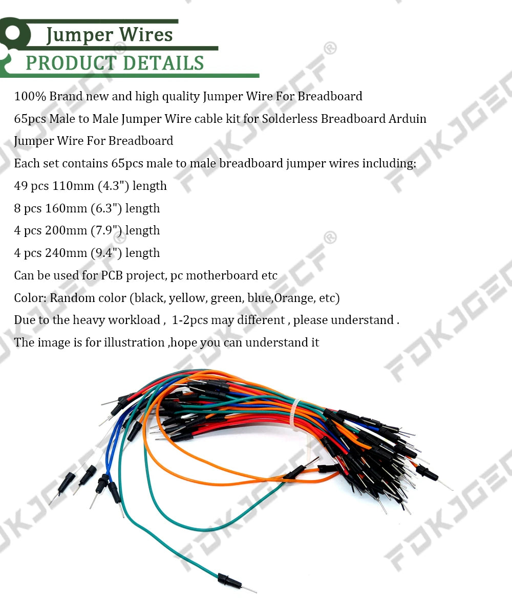 3.3V/5V MB102 Breadboard power module+MB-102 830 points Prototype Bread board for arduino kit +65pcs / 140pcs jumper cable wires