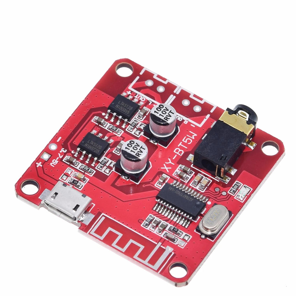 DC 3.7~5V Bluetooth 5.0 Audio Receiver 5w+5w Stereo Power Amplifier Board