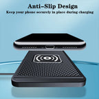 Car Wireless Charger for Samsung Galaxy S24 S23 S22 Induction Fast Car Charging Pad for iPhone Xiaomi Mobile Phone Car Charger