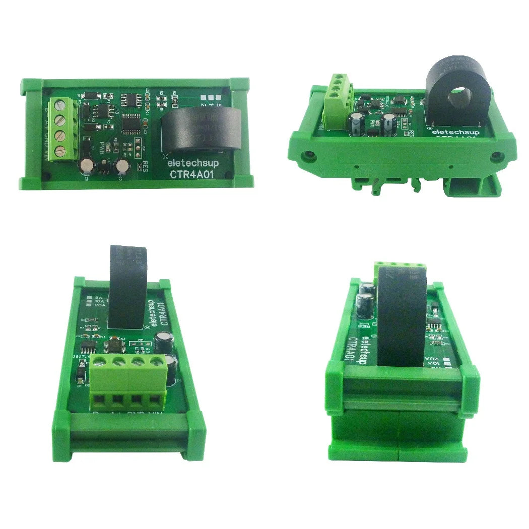 5A/10A/20A 110 220V 50HZ/60HZ RS485 Current Collector Ammeter MODBUS PLC Current Analog Acquisition AC Transformer Meter Module