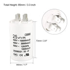 1Pcs CBB60 Run Capacitor 8uF-80uF 450V AC Double Insert 50/60Hz Cylinder White for Air Compressor Water Pump Motor