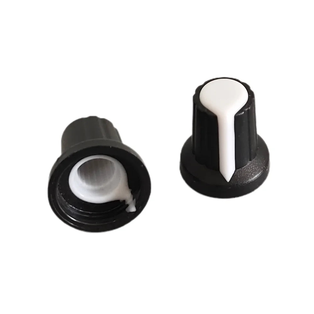 25PCS WH148 Potentiometer Knob Cap 15X17mm 6mm Shaft Hole AG2 for Encoder, Electric Guitar Speaker Mixing Board