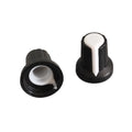 25PCS WH148 Potentiometer Knob Cap 15X17mm 6mm Shaft Hole AG2 for Encoder, Electric Guitar Speaker Mixing Board
