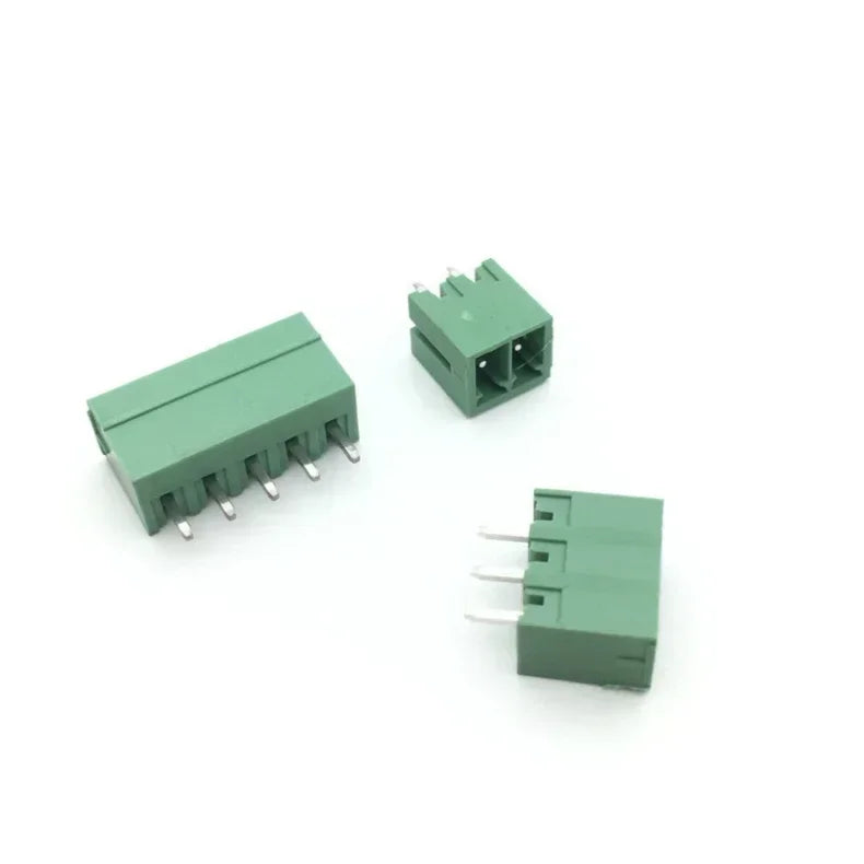 10pcs 10pairs 15EDG 3.81/3.5mm 300V8A 2/3/4/5/6-16P KF2EDG Straight Right Angle Screw Plug In PCB Wire Terminal Block Connector