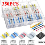 300pcs-800pcs Solder Sealed Wire Connectors Heat Shrink Solder Butt Connectors Solder Connector Kit Automotive Marine Insulation
