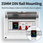 GTRIC Voltage Protection Relay Din Rail Over Under Voltage Protector 230VAC 40A 63A Adjustable Voltage Current Protection Device