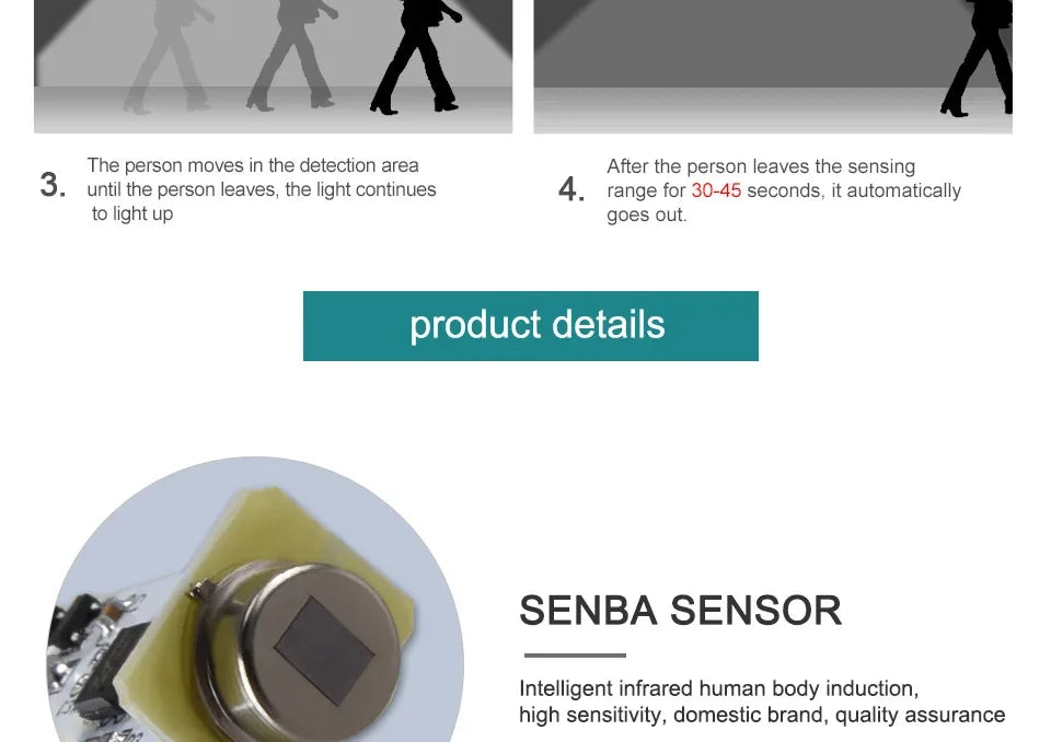Motion Sensor Light 220V 110V E27 10W 12W 15W 18W 20W LED Lamp Auto Smart Infrared Bulb Energy Saving Lamp For Home Porch