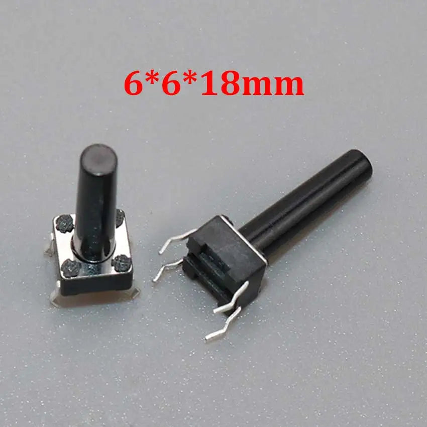 20/50/100pcs 6x6 PCB Momentary Mini Micro Tactile Tact Push Button 4-Pin Self-reset Switch 6*6*4.3/5/6/7/8/9/10/11/12/13/14/15mm