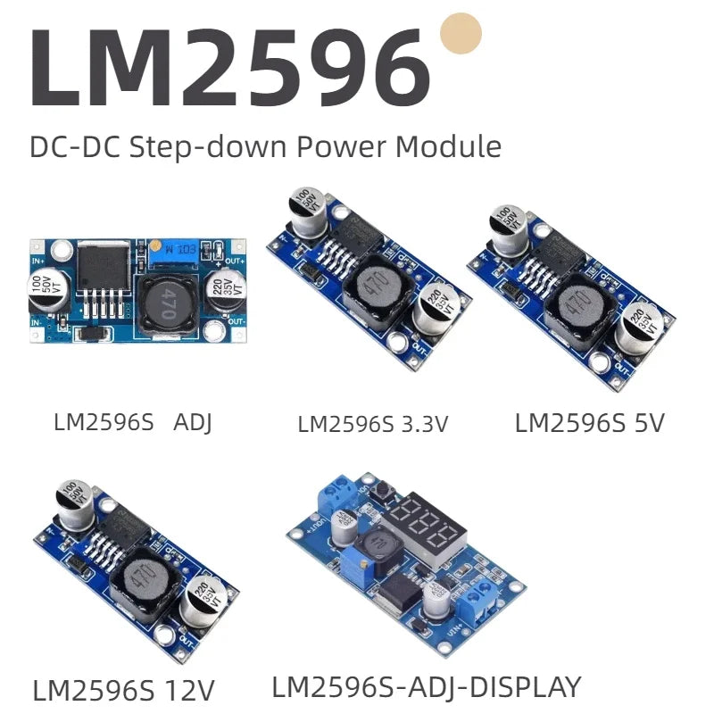 1/5/10PCS LM2596S ADJ LM2596 DC to DC Buck Converter 3.0-40V to 1.5-12V Power Supply Step Down Module