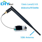 1 Set Heltec LoRa32 V3 Node Development Board LoRa 32 SX1262 ESP32-S3 Wifi BLE with 5DBi SMA Male Antenna for Meshtastic