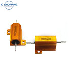 2PCS 10W 25W RX24 Aluminum Power Metal Shell Case Wirewound Resistor 0.1~10K 0.1 0.2 0.3 1 2 68 10 20 100 200 500 1K 10K Ohm