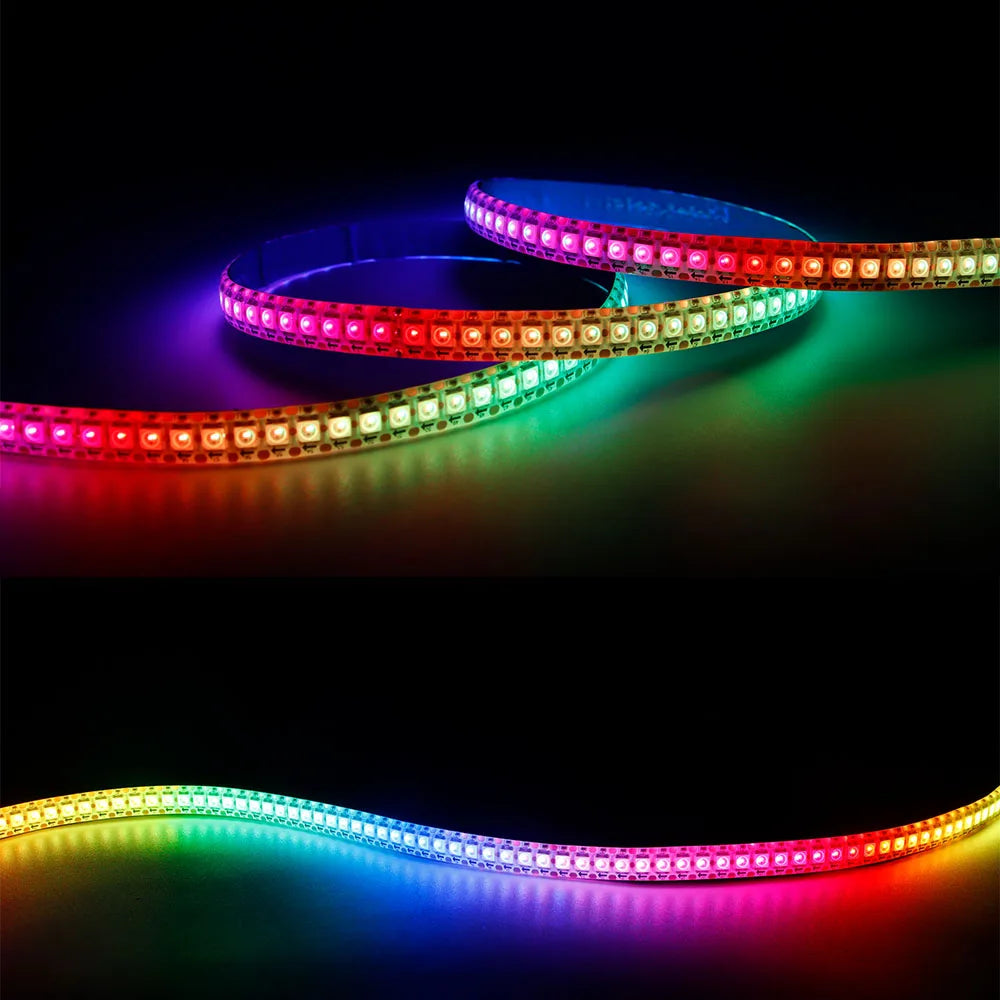 WS2812B DC5V Led Strip light 30/60/74/96/144leds/m Individually Addressable WS2812 Smart 5050RGB Pixels Led Light IP30/65/67