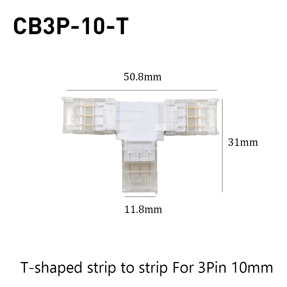 SMD Crystal Joint 2 3 4 5Pin LED Wire Connectors Solderless For 5mm 8mm 10mm Quick Terminal Block Strip Light Wire Connection