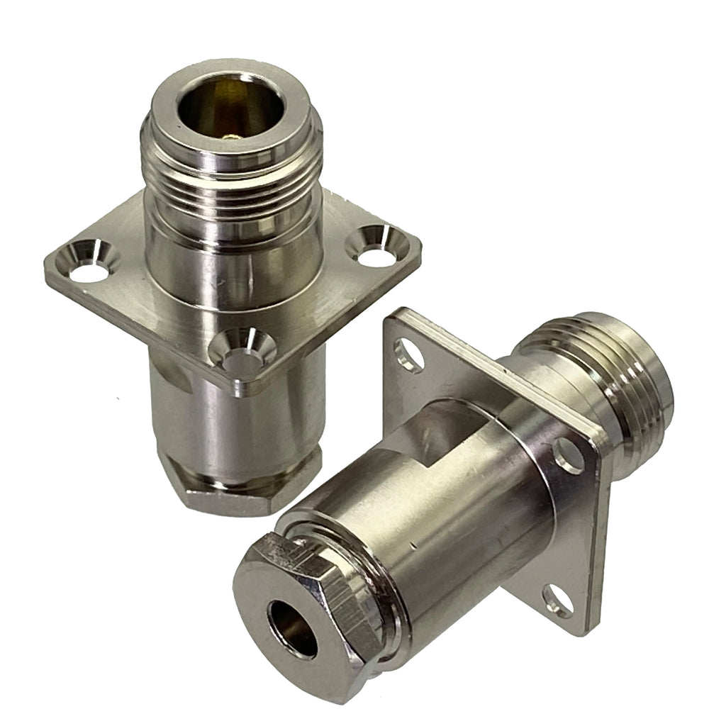 1Pcs Connector N Type Clamp For RG58 RG142 / RG8X LMR240 / RG5 RG6 / RG8 LMR400 RF Coaxial Male plug & Female jack