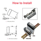 Slim Solid State Relay 10A 25A 40A Dc control Ac/ Ac control Ac Single Phase SSR Din Rail Mount Relays Module equipped Heat sink