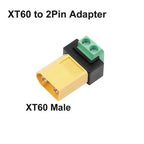 XT30/XT60 Solderless Connector Male/Female To 2Pin Screw Terminal Adapter Quick Portable XT60 Bullet Connector Power Plugs