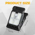 Clip‑on Solar Lights Outdoor Waterproof LED Motion Sensor Solar Security Lights, 3 Modes 3 Mounting Ways Lighting for Fence