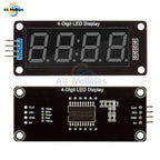 TM1637 LED Display Module for Arduino 4 Digit 7 Segment 0.56 inch Time Clock Indicator Tube Module Red Blue Green Yellow White