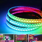 WS2812B Individually Addressable Led Strip light WS2812 5050 RGB Smart Pixels Led Light 30/60/74/96/144leds/m IP30/65/67 DC5V