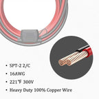 12-24V 16AWG SAE 2 Pin Quick Disconnect To O Ring Terminal Harness Connecter With 10A Fuse For Battery Charger Cable Connector