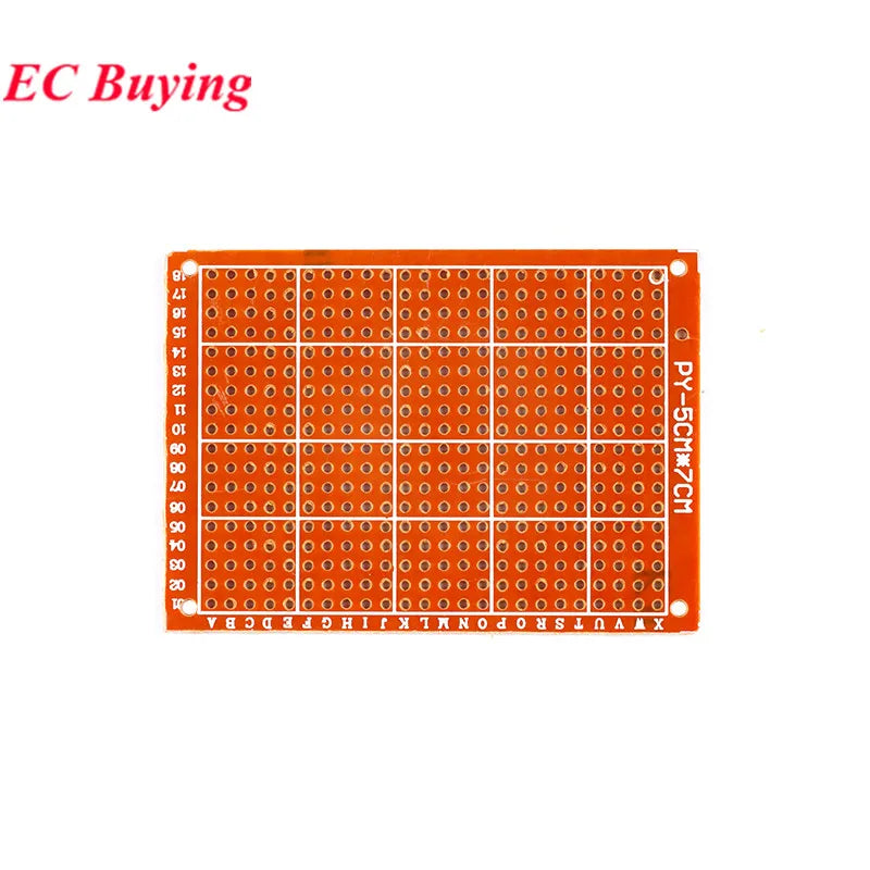 10Pcs/1pc 5x7CM 5x10CM 6.5x14.5CM 9x15CM Prototype Board Single Sided PCB Protoboard Universal  Experiment Matrix Circuit Board