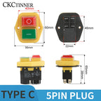 YH02A Electromagnetic Starter Push Button Switches Machine Tool Equipment IP55 Waterproof Safety Witch 28A Replace KLD28A KJD17A