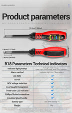ANENG ST170 Clamp Meter Digital Multimeter Tester 500A AC Current AC/DC Voltage+B18 Highlight Voltage Tester Pen Electrician Set