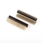 10pcs 1.27mm Pitch Dual Row Bent Right Angle 90 Degree 2*2/3/4/5/6/7/8-50P Dual Row Male Pin Header PCB Board Connector