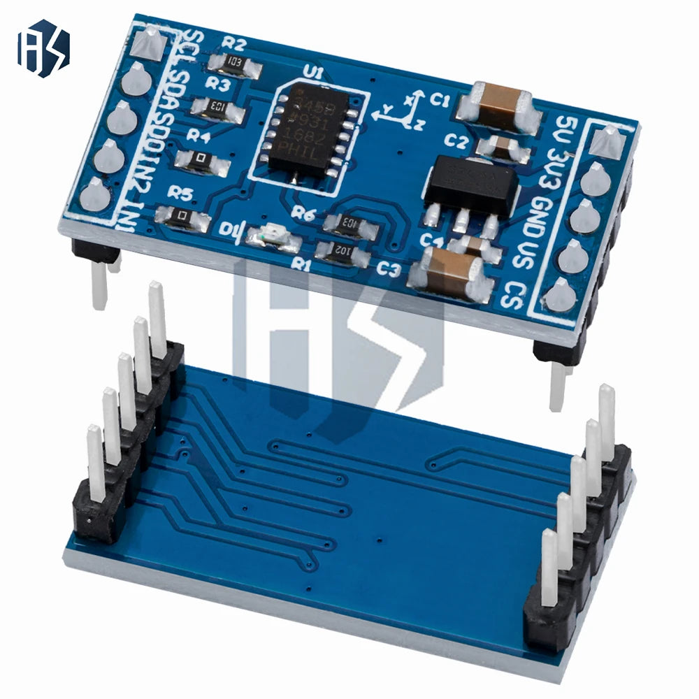 1PCS 3-Axis Digital Accelerometer (ADXL345): Gravity & Tilt Sensor Module – Compatible for Arduino