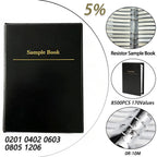 Resistor Kit 170 Kinds 0201 0402 0603 0805 1206 SMD Chip Resistor Sample Book 5% 0R-10M 8500PCS