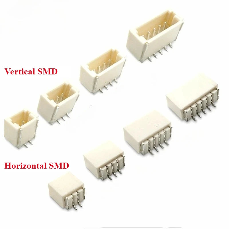 10Set SH1.0 Mm Connector Male Housing 10/20/30cm Wire Cable+Vertical/Horizontal SMD Pitch 2/3/4/5/6/7/8/9/10/12P