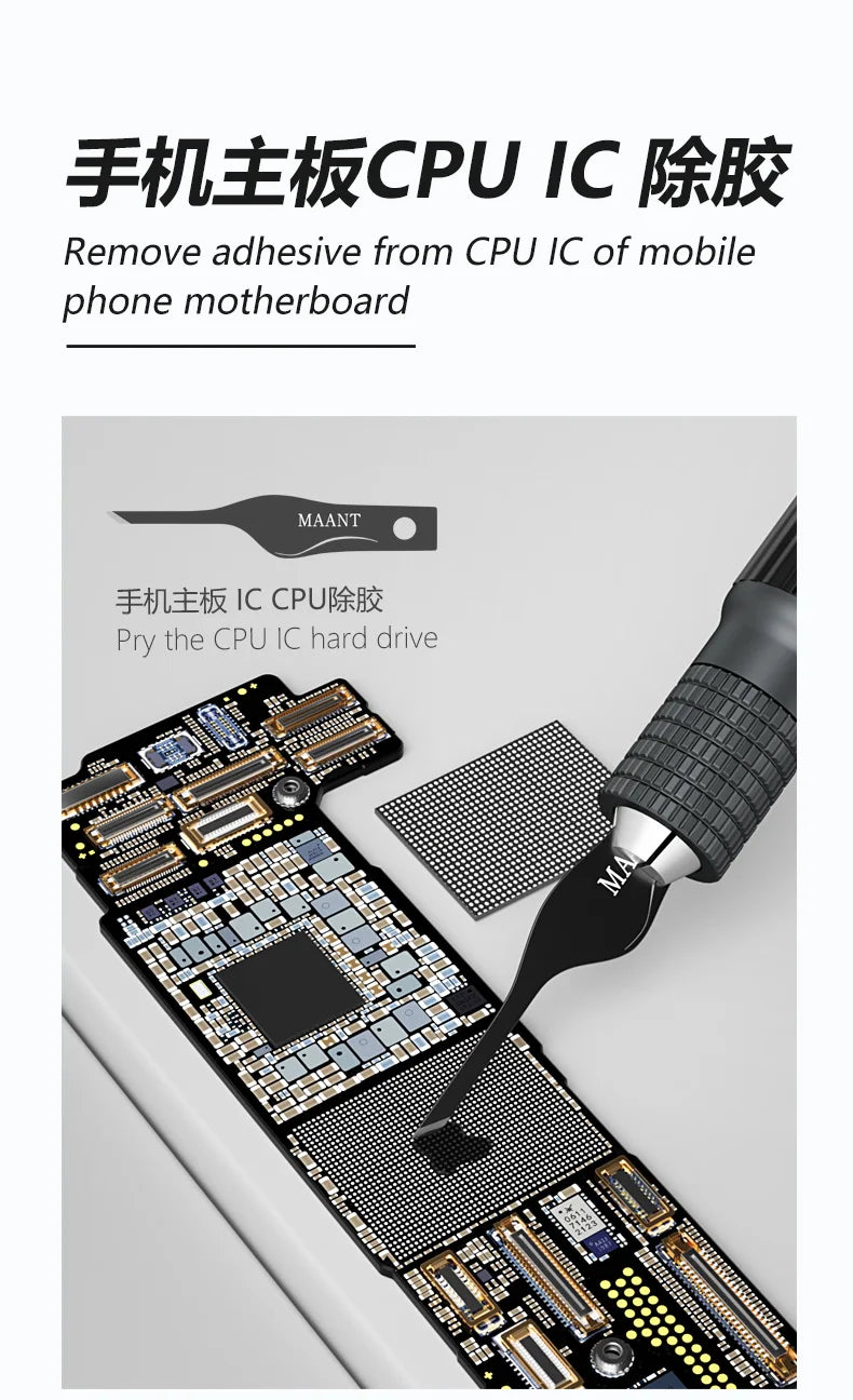 Maant MY-102 Blade Set BGA Maintenance Knife For iPhone CPU NAND CHIP IC Remove Glue Disassemble Rework Blade Knife Tools Kit