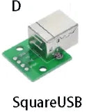 1pc MICRO MINI 5P 4P 9P 10P  type-c USB To Dip Female B-type Square Interface Printer Mike PCB Converter Adapter Breakout Board