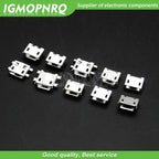 10 Types Each 5PCS Micro USB Female 4/5PIN DIP Type B SMT USB Connectors Jack Tail Sockect Plug Terminals For Diy repair MP3/4/5