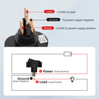 5PCS Toggle Switch 12v 30A Oval Rocker Switch 3 Pin Red Blue LED Lighted On Off Switch for Automative Car RV Marine Boat