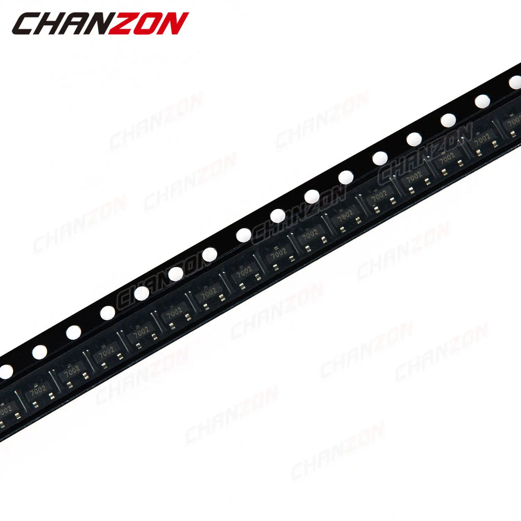 100pcs 2N7002 SOT-23 N-Channel SMD Mosfet Bipolar Junction Transistor BJT SIC Mos Fets Triode Tube SMT Integrated Circuits