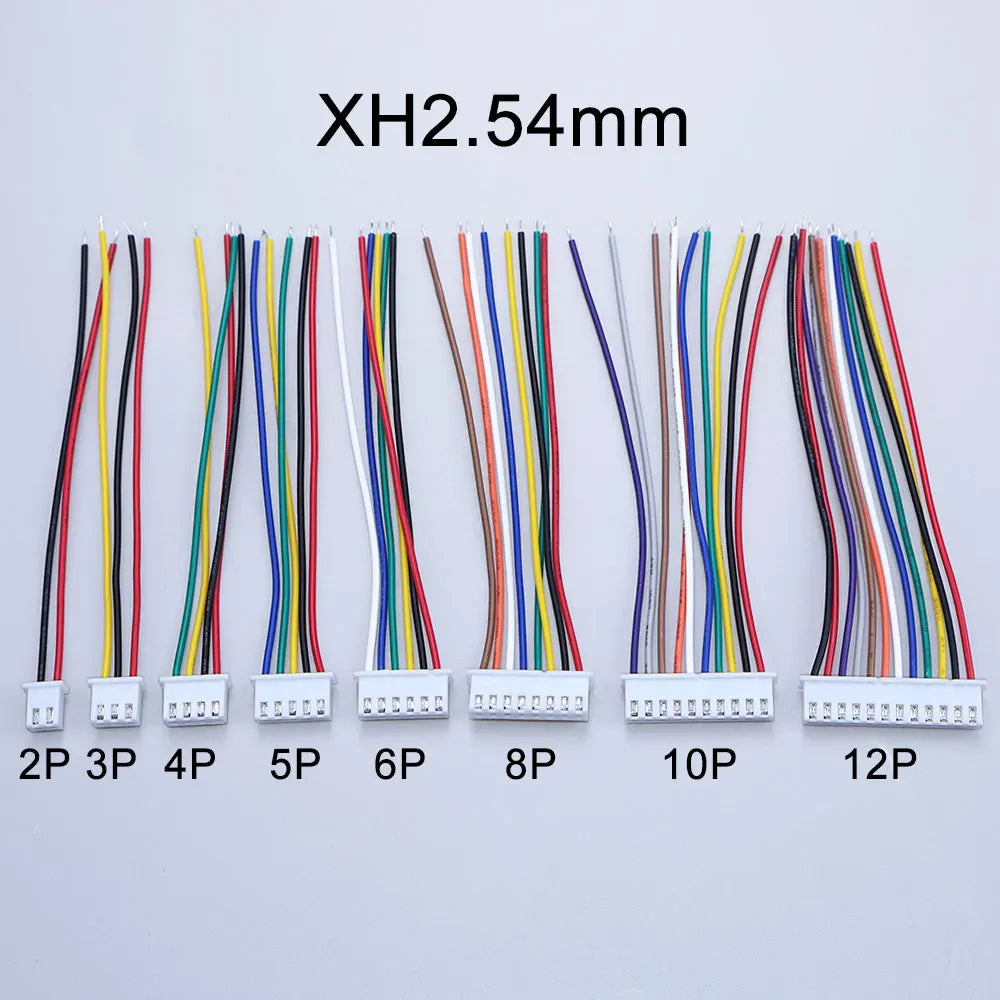 YanXi 10PCS SH1.0 1.25 ZH1.5 PH2.0 XH2.54 Connector Female Plug 2/3/4/5/6/8/9/10/12Pin With Cable Terminal Wire 10/20/30cm