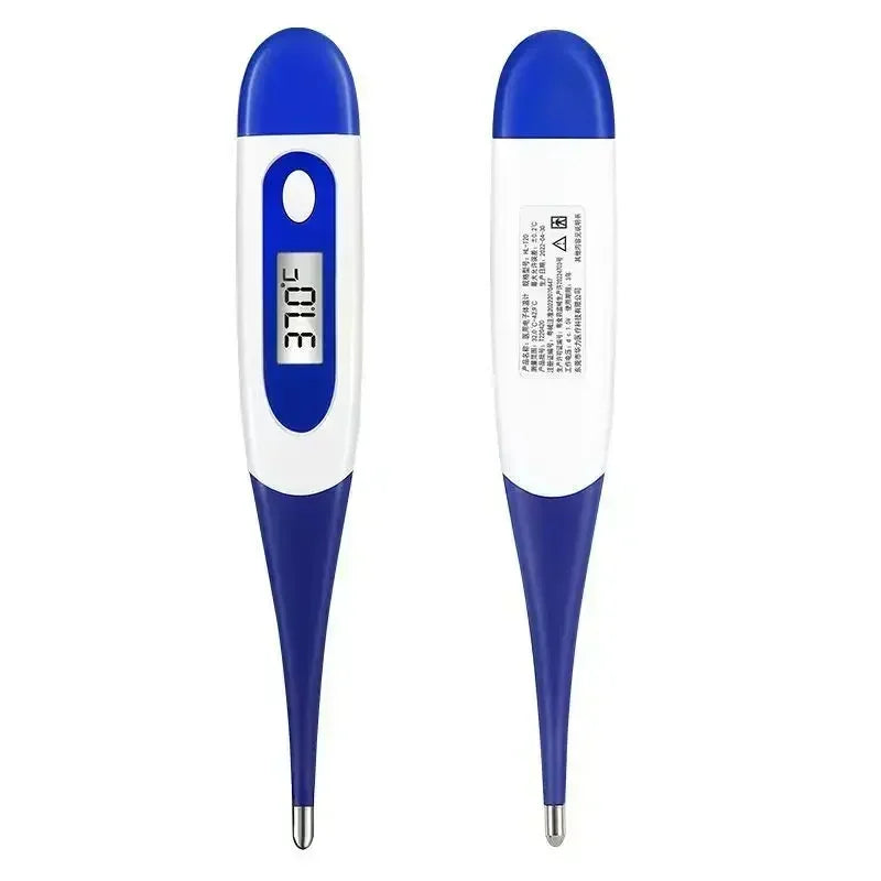 Professional Animal Digital Thermometer with Soft Probe Blue Digital Pet Dog Cat Veterinary Thermometer Waterproof Equipment