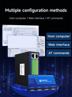 RS485 RS232 to Ethernet Serial Server 8 Way CDSENET NB183-V2 Series TCP UDP MQTT HTTP Modbus Gateway TCP- RTU POE
