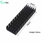 Aluminum Heatsink Radiator Heat sink for Electronic RAM Chip LED SSD Cooling With Thermal Conductive Tape