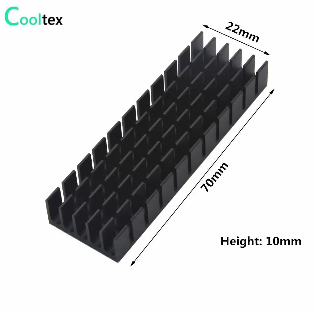 Aluminum Heatsink Radiator Heat sink for Electronic RAM Chip LED SSD Cooling With Thermal Conductive Tape