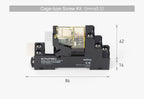 Thin-Flat Intermediate Relay 1NO1NC/2NO2NC 8A 24VDC | Compatible with  RJ1S-CL-D24 & RJ2S-CL-D24 | DIN Rail Relay for Contro