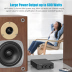 Fosi Audio Upgrade 600W Digtal HiFi Sound Power Amplifier TPA3255 Class D Stereo Amp With Treble & Bass For Home Theater Speaker
