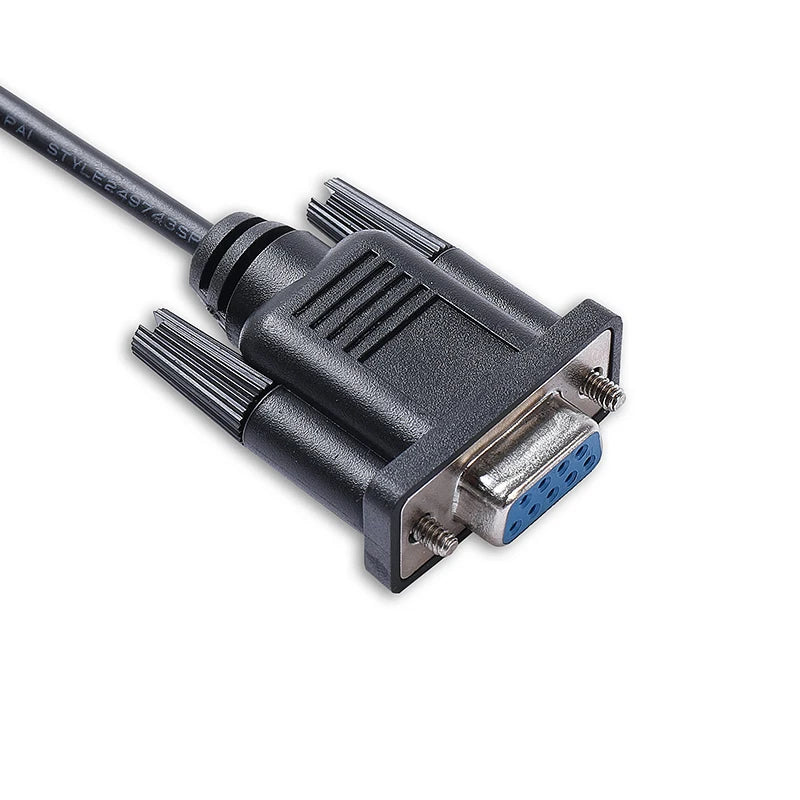 FTDI FT232RL USB to RS232 Serial Converter DB9 Female Cable Standard Pinout/Null Modem for Windows 7/8/8.1/10 Mac Android Linux
