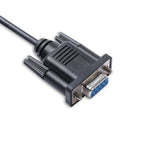 FTDI FT232RL USB to RS232 Serial Converter DB9 Female Cable Standard Pinout/Null Modem for Windows 7/8/8.1/10 Mac Android Linux