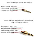2/5PCS Copper 3/4 Pole 3.5MM Plug Male Headphone Jack with Clip 3.5MM Stereo Audio Connector for 4mm Cable Adapter